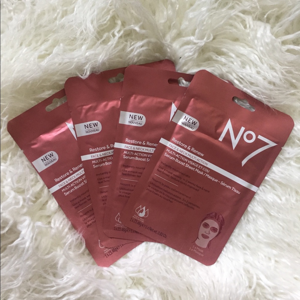 No 7 restore & renew face & neck multi action Mask